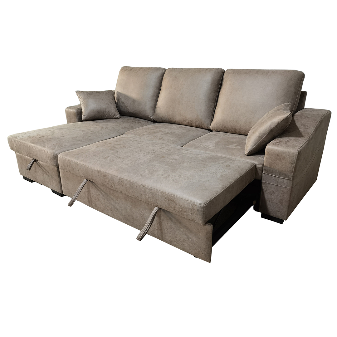 Chaiselongue Cama Cordoba: Sofá Cama Nido Reversible con Arcón - Imagen 3