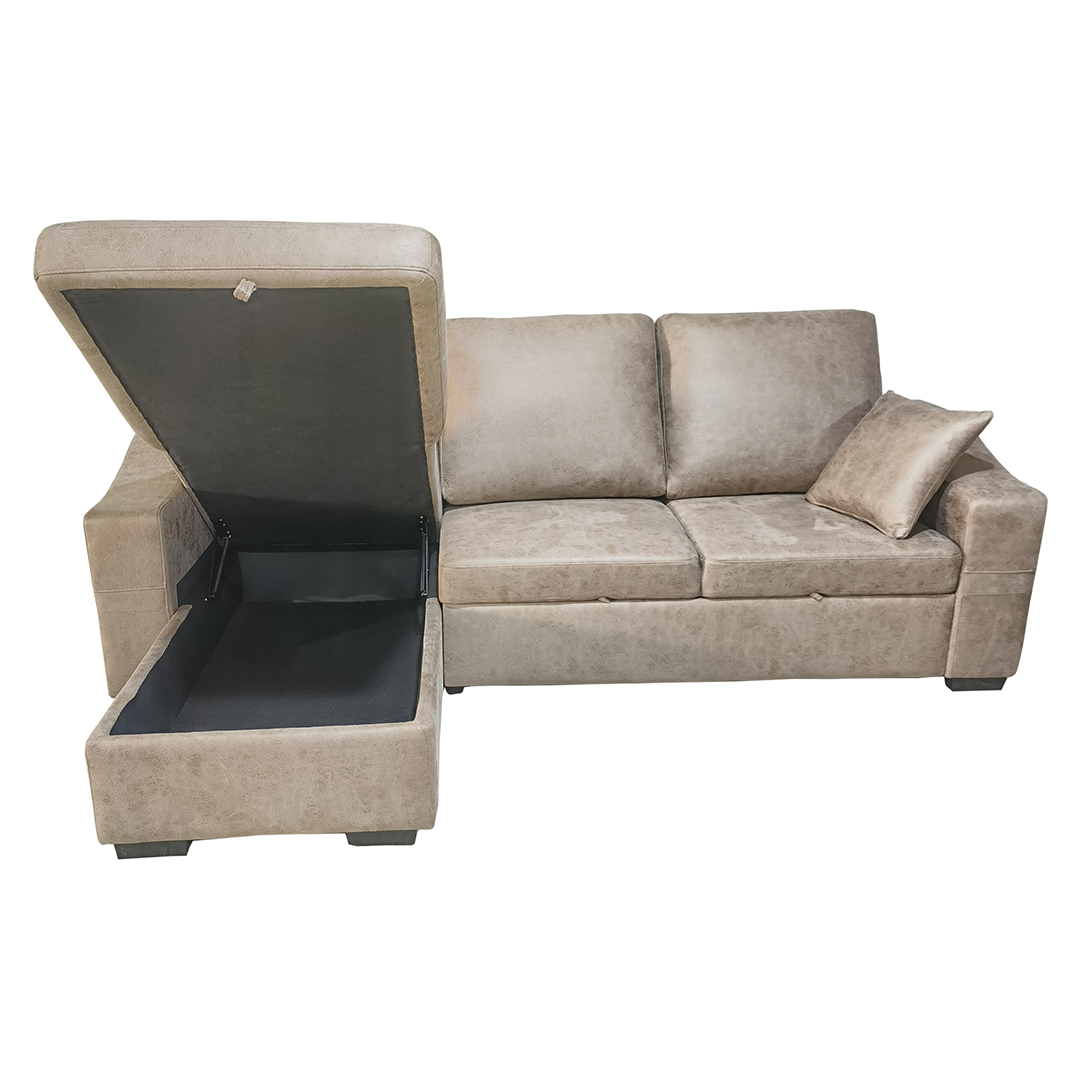 Chaiselongue Cama Cordoba: Sofá Cama Nido Reversible con Arcón - Imagen 2